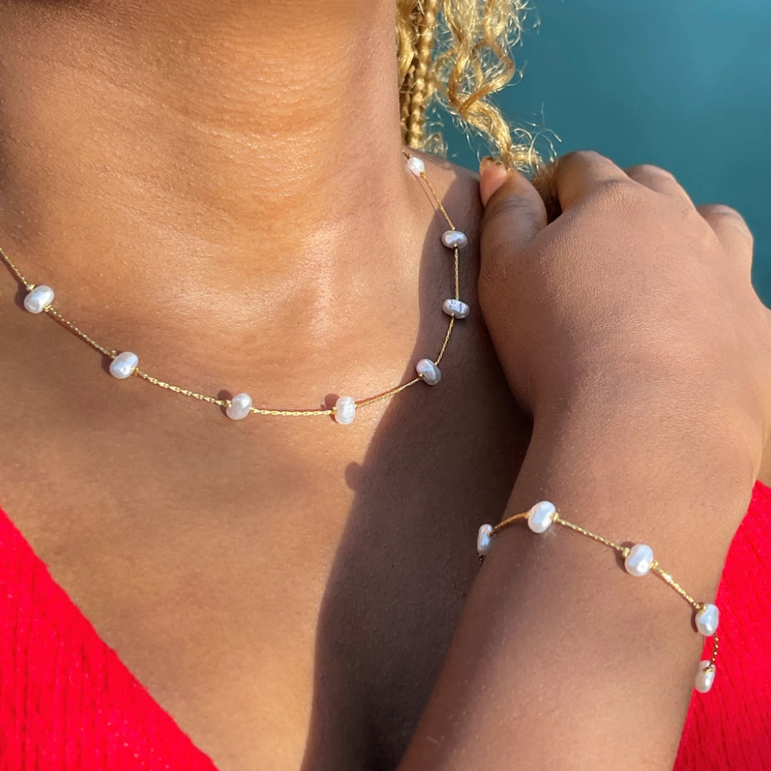 Faux Pearl Necklace