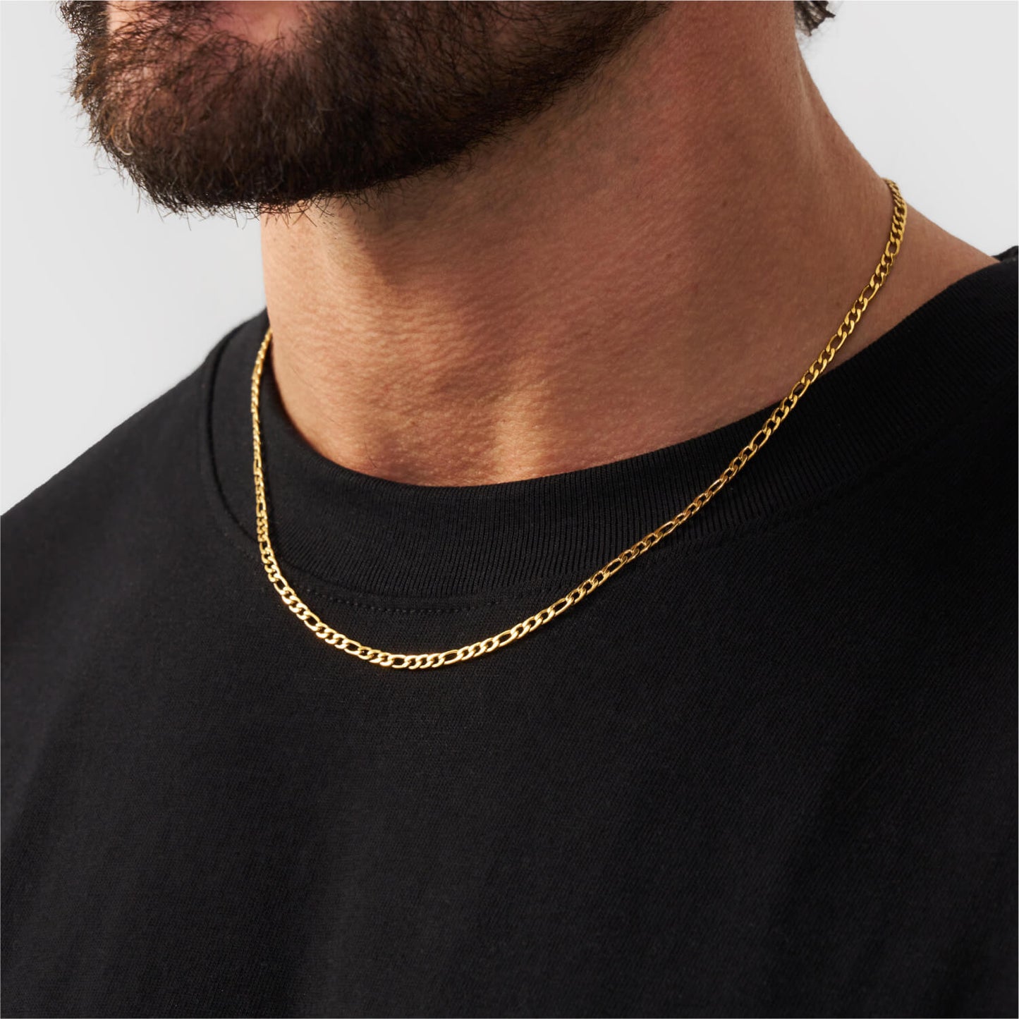 3mm Figaro Chain (Gold)