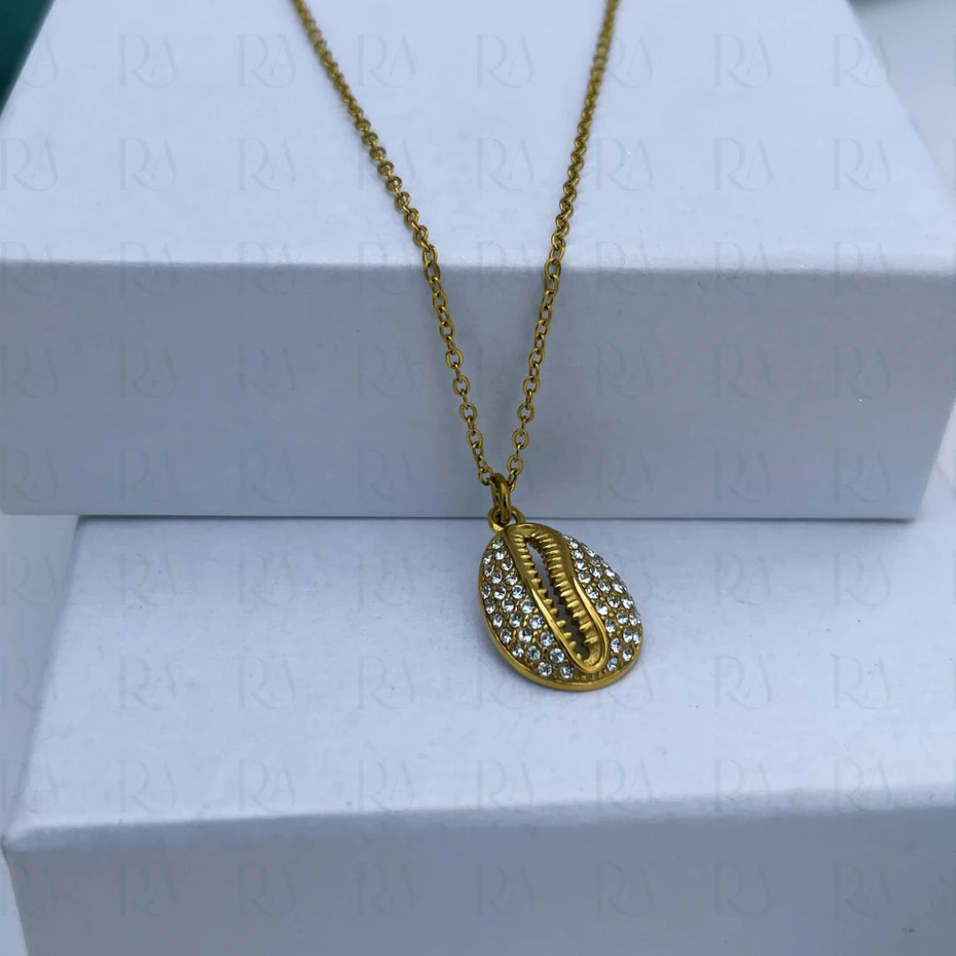 Iced Cowrie Necklace