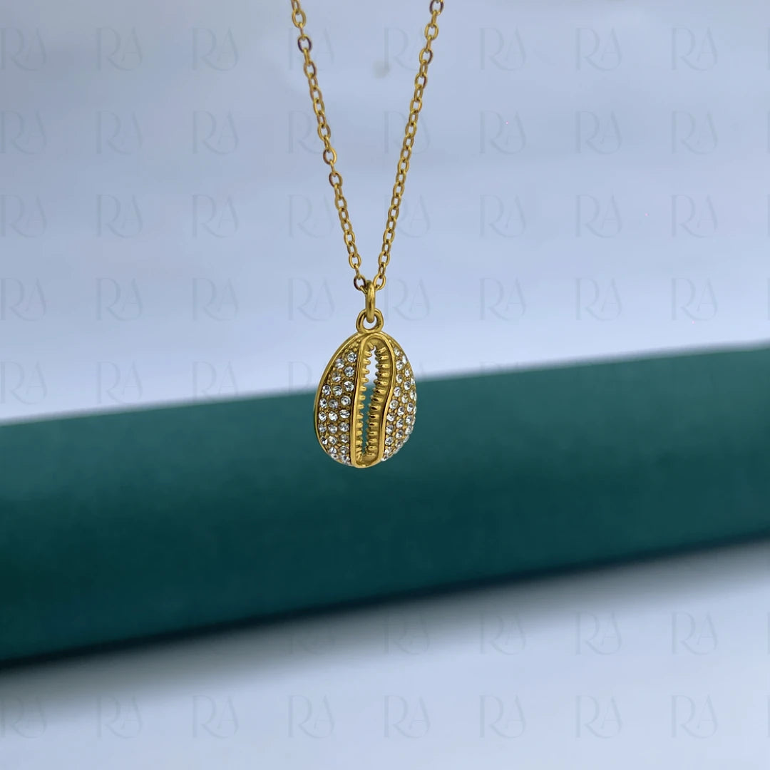 Iced Cowrie Necklace