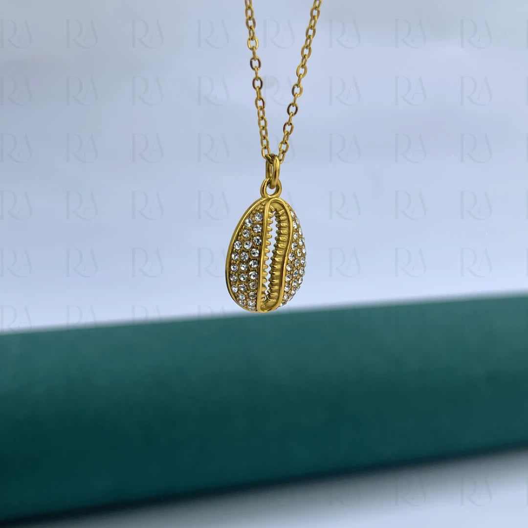 Iced Cowrie Necklace