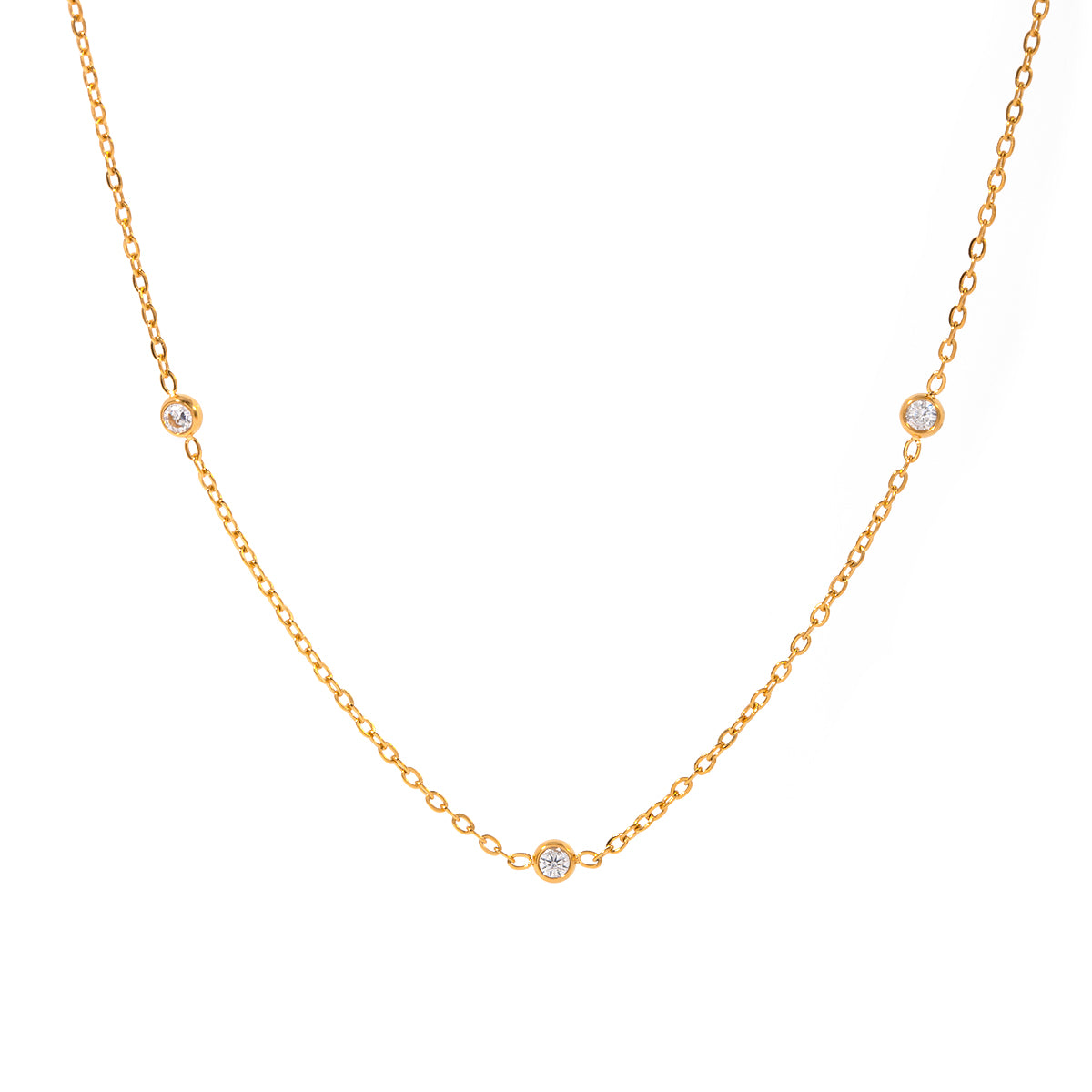 Moon Link Station Necklace