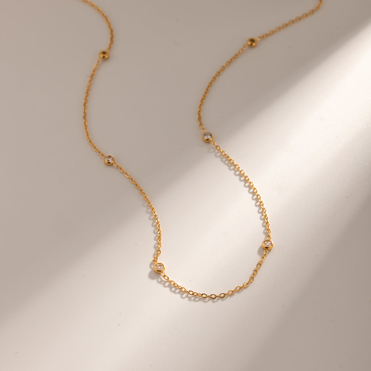 Moon Link Station Necklace
