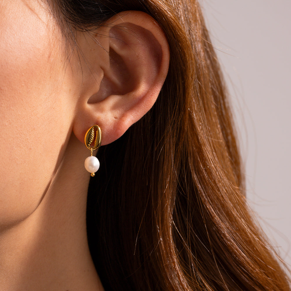 Ise Cowrie Earrings