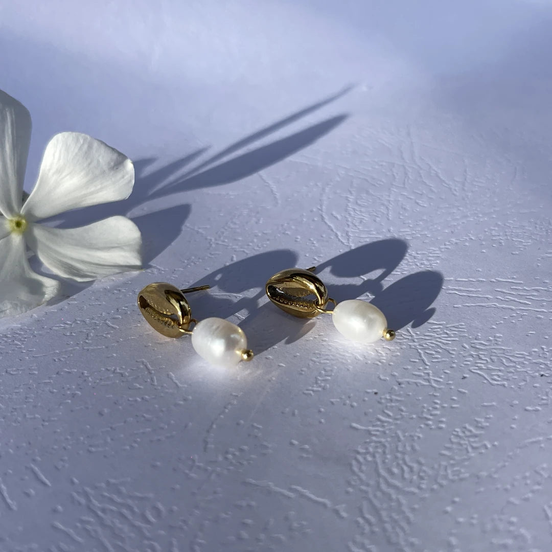 Ise Cowrie Earrings