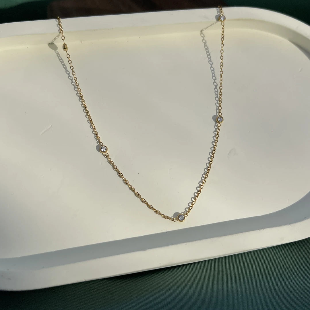 Moon Link Station Necklace