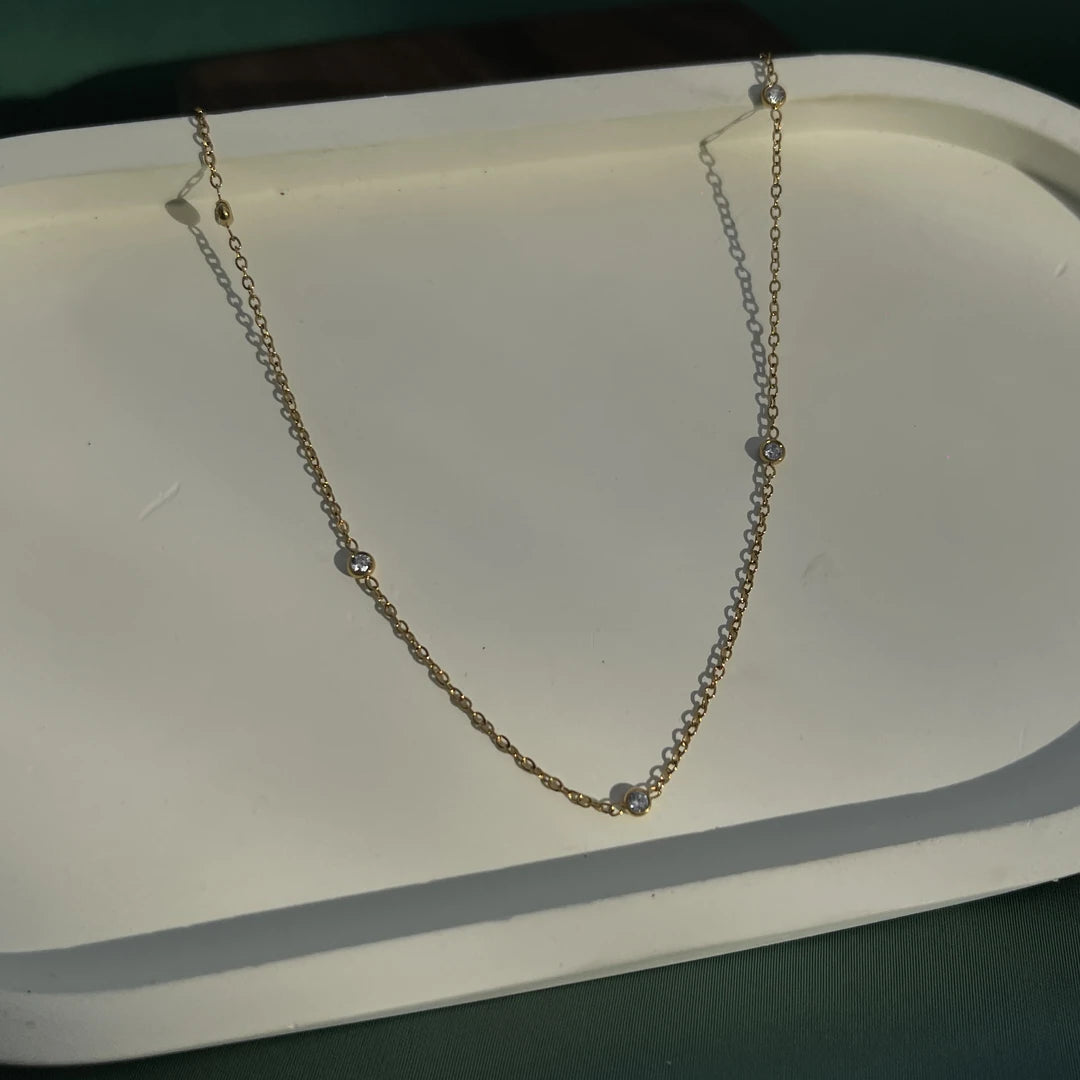 Moon Link Station Necklace