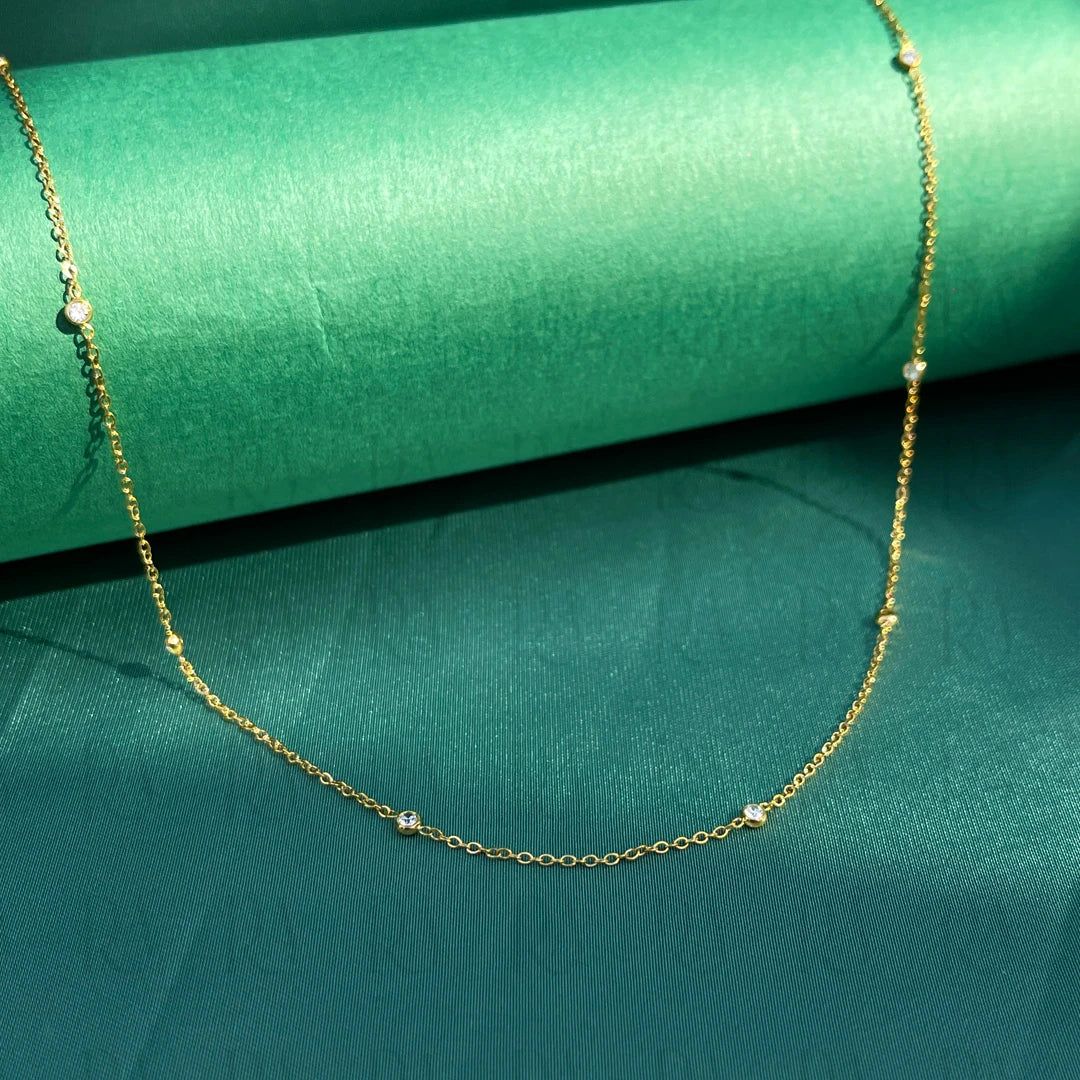 Moon Link Station Necklace
