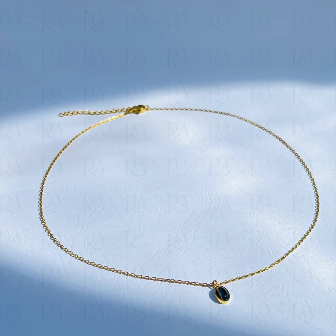 Onyx Tear Drop Necklace