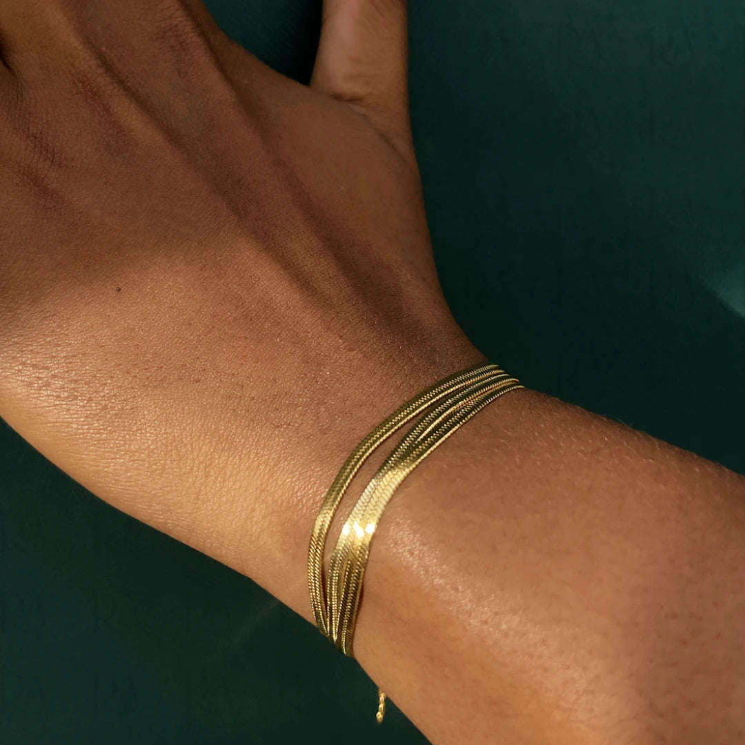 Three Layer Dasi Chain Bracelet